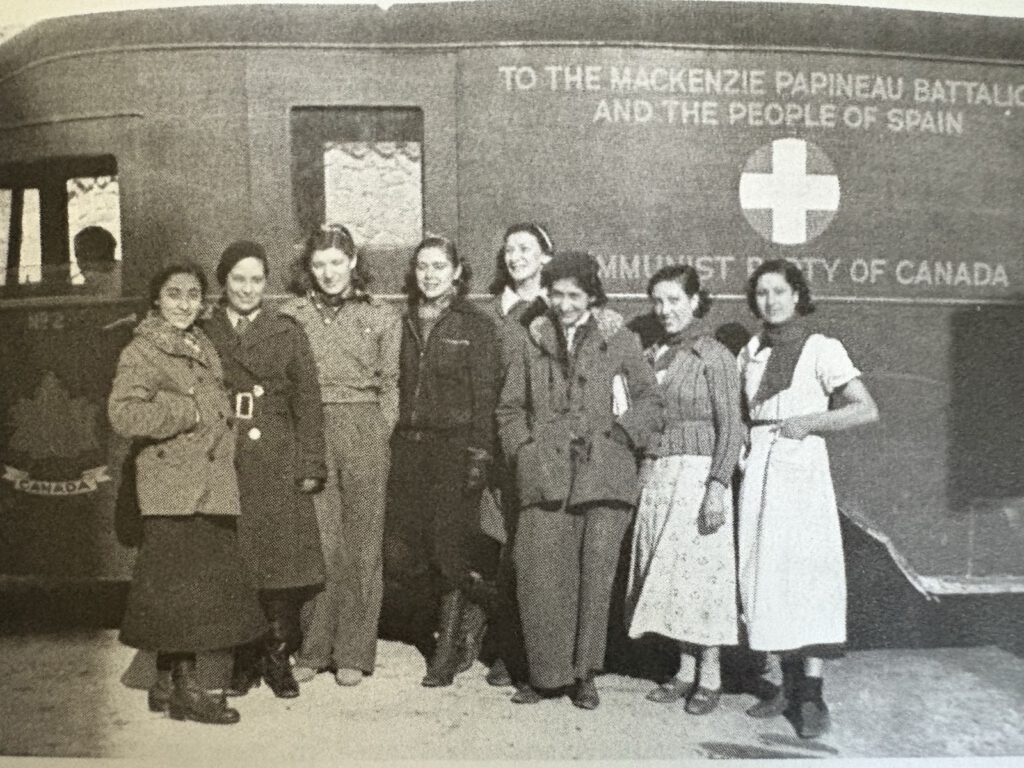 The Labour League was instrumental in fundraising to send an ambulance to Canada’s anti-fascist Mackenzie Papineau Battalion in Spain