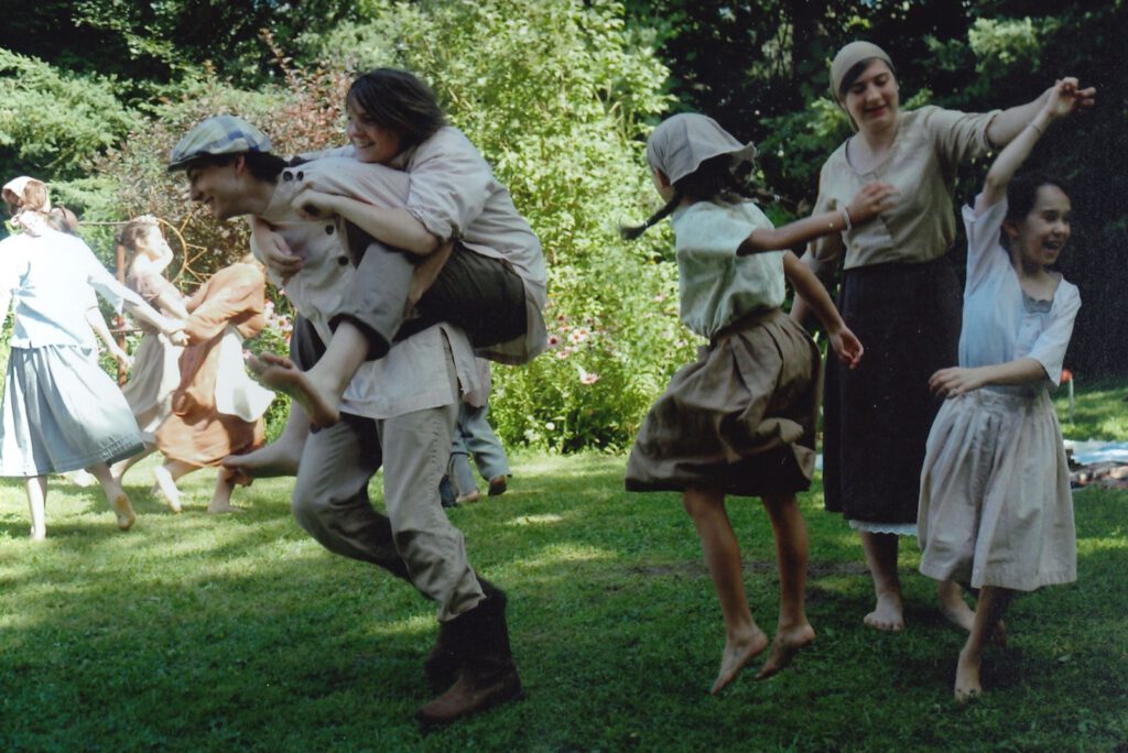 Naivelters re-enact the Soviet children’s commune where Manya Lipshitz grew up