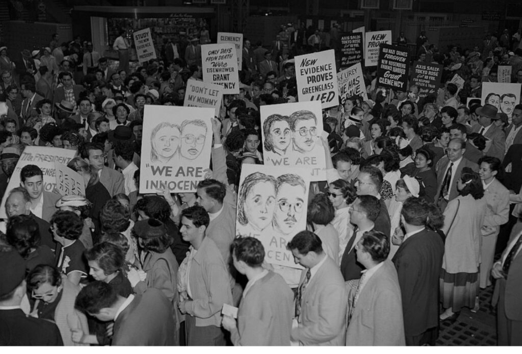 The night of the executions of Julius and Ethel Rosenberg, June 19, 1953, virtually every member of the UJPO remembers where they were, assembling in their communities to protest and mourn this great injustice